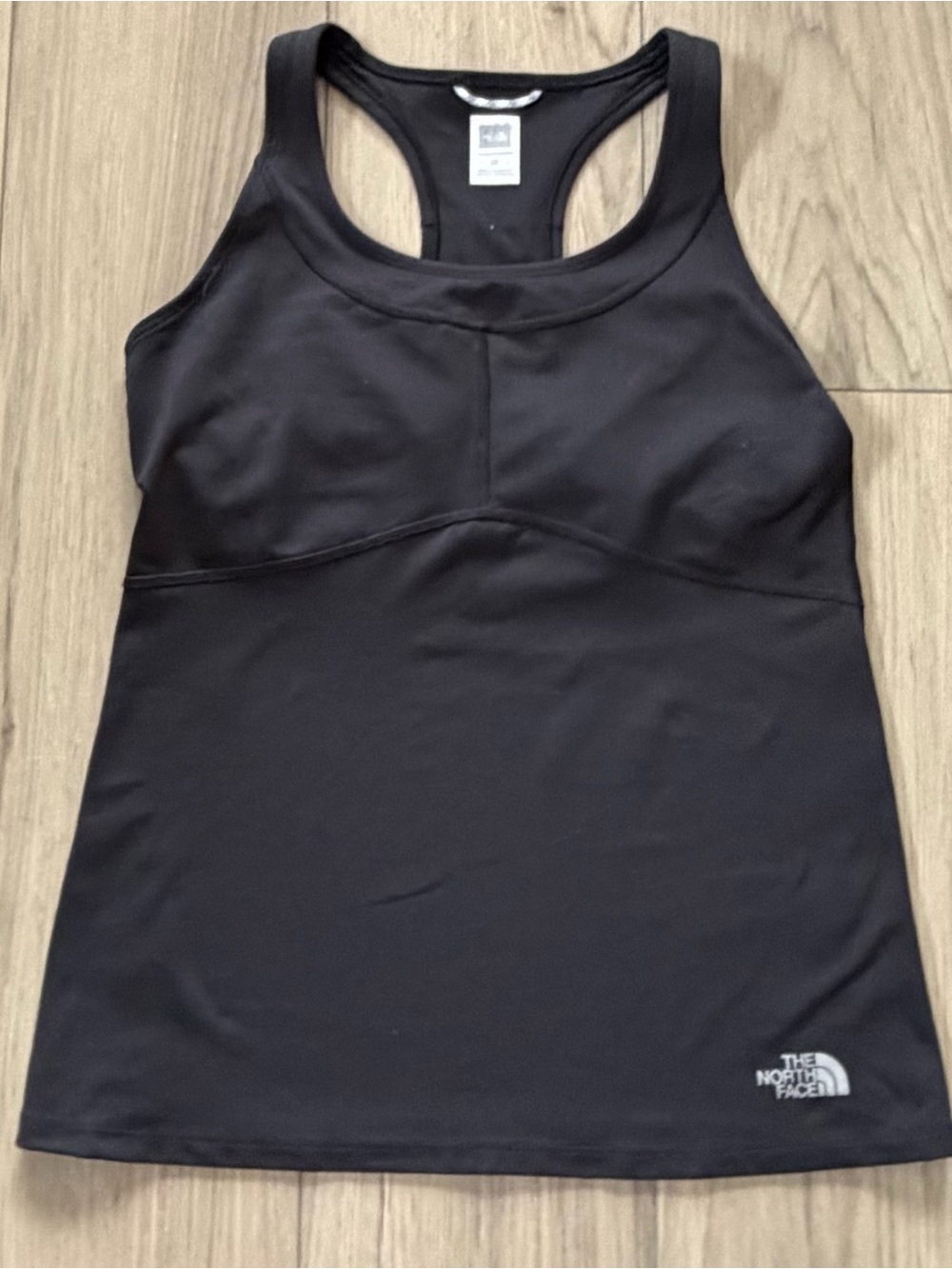 The North Face Women’s Black Racerback Tank Top Built in Bust Vaporwick Small